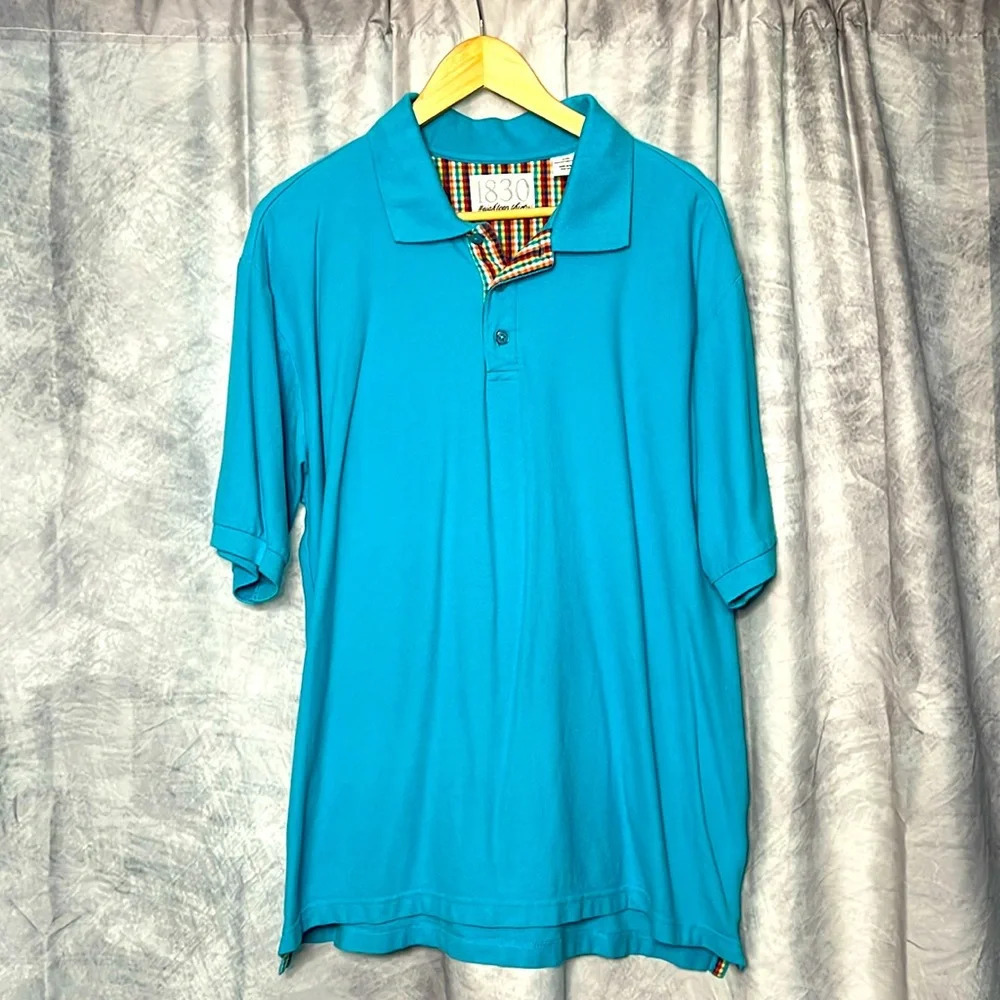 1830 #eighteen thirty Teal Polo Shirt - size XXL